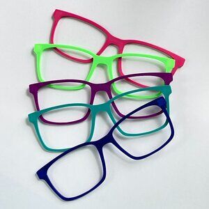 Lot of 5 Pastel Kirby Pair Eyewear Toppers-Spring Color Kirby Toppers-New!